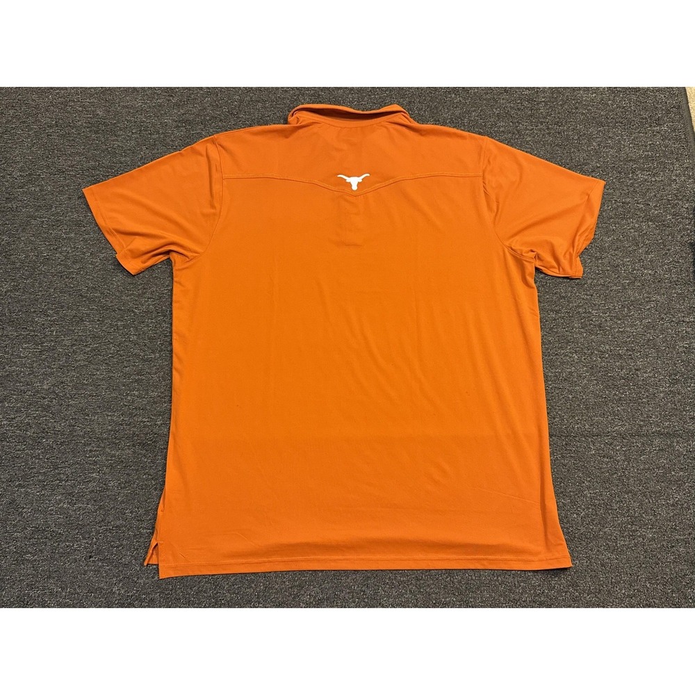 University of Texas Longhorns Pearl Snap Polo Shirt XL Orange NCAA Antigua - Picture 2 of 5
